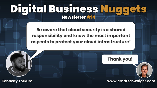 Episode #14: Be aware that cloud security is a shared responsibility and know the most important aspects to protect your cloud infrastructure!